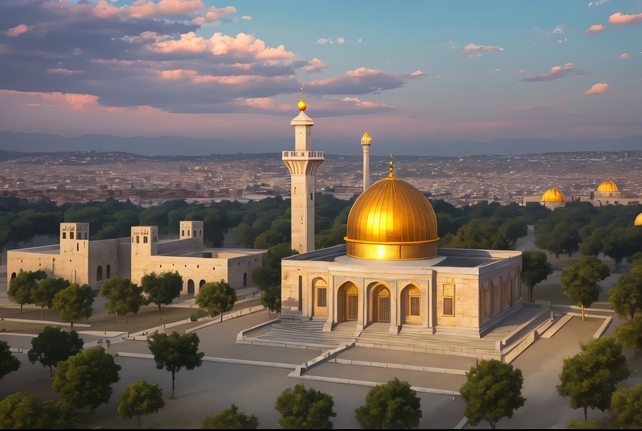 Jerusalem temple size 16:9 full hd realista --auto --s2