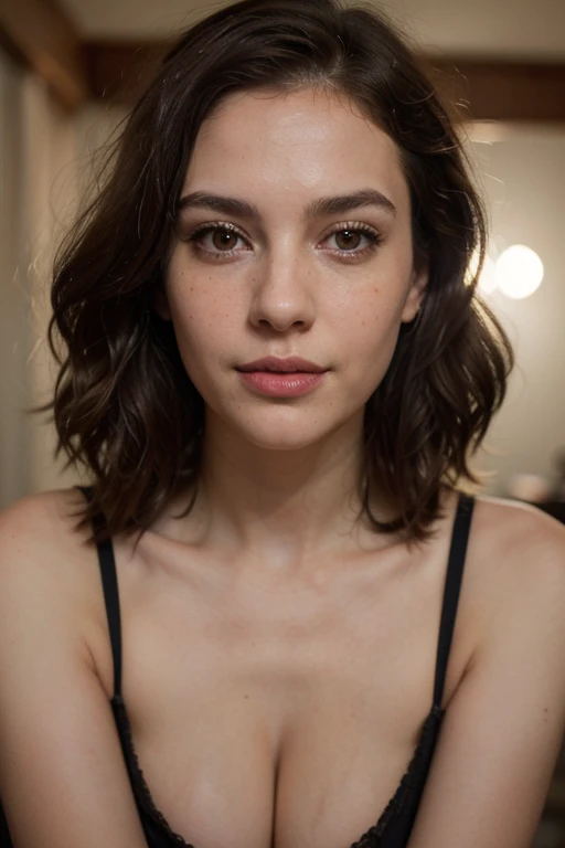 ((best quality)), ((masterpiece)), (detailed), perfect face realistic photo of beautiful woman with long dark brown hair, Russian, influencer, light freckles, dark brown eyes, big lips, no makeup, insagram, .....Breathtaking cinematic photo of a 30 year old girl with brown hair and brown eyes, happy, cheerful expression, closed mouth, beautiful lips, intricate details, shallow depth of field, highly detailed, high budget, epic Hollywood film, gorgeous, masterpiece, award-winning, professional, highly detailed, detailed skin texture, (blush: 0.5), (goosebumps: 0.5). (the most beautiful woman in the world) (brown hair) (short curly hair, wild hair, stylish cut) thin face, thin nose, beautiful, very beautiful, perfect face, slender body (slender), (brown hair) (brown eyes ) (white skin) Beautiful body, western face, predatory eyes, pink lips, thick thighs. full body, western beauty, thin nose, beautiful, perfect, ((best quality)), ((ultra resolution)), ((photorealistic: 1.4)), (intricate details), perfect face, makeup: 1.5 , clear face, facial details. front view ((uniform, tactical costume, agent costume, spy))