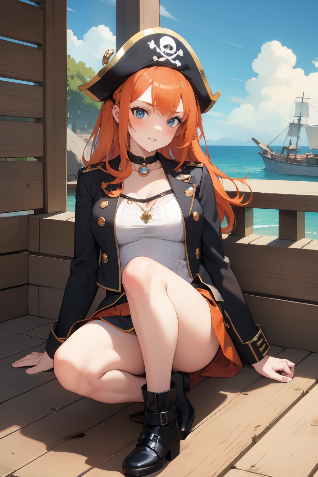 Pirate , girl, orange_hair