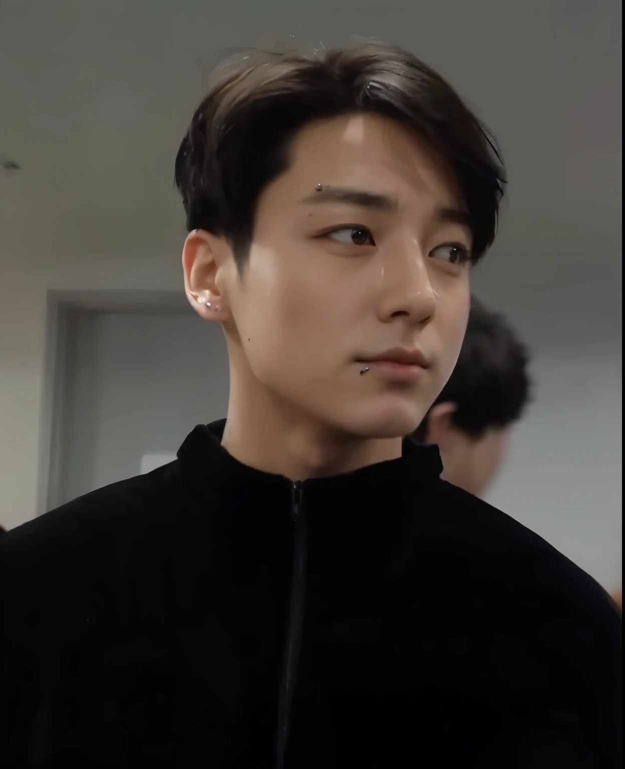 Jungkook, blonde and bald 