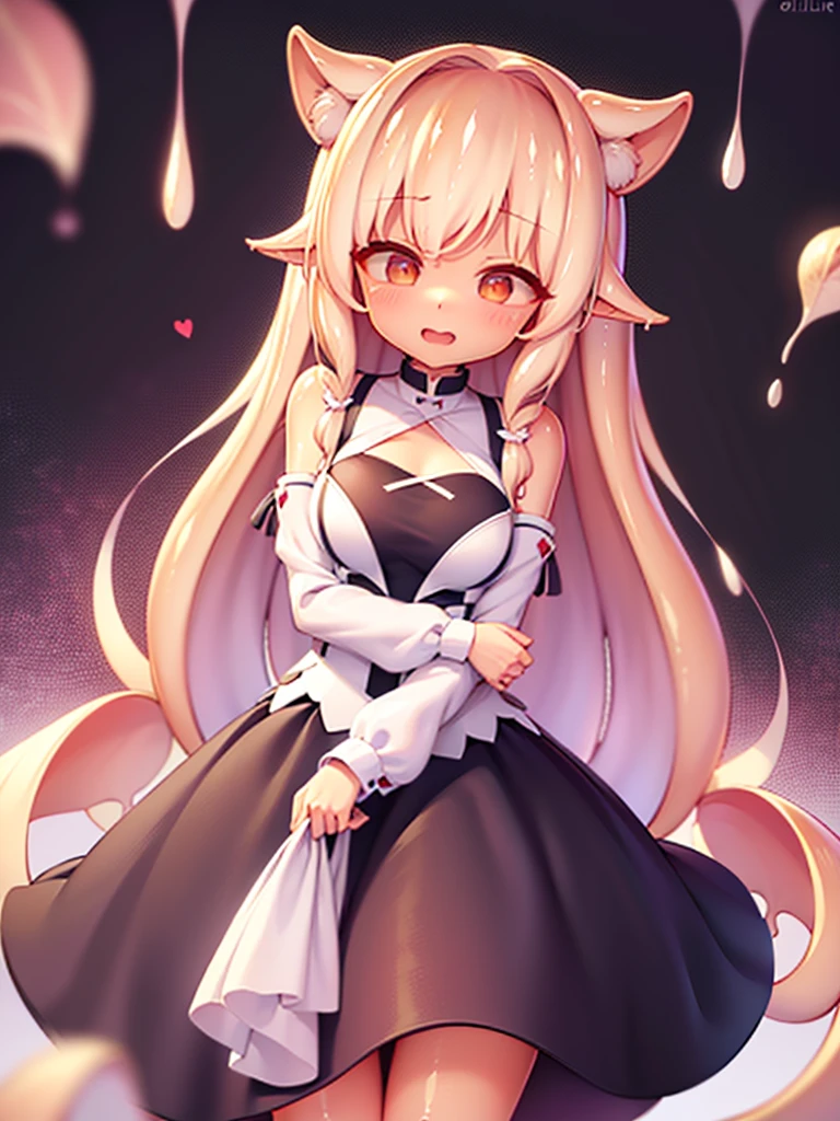 blonde,Double tail,Female ghost,loli,Large Breasts