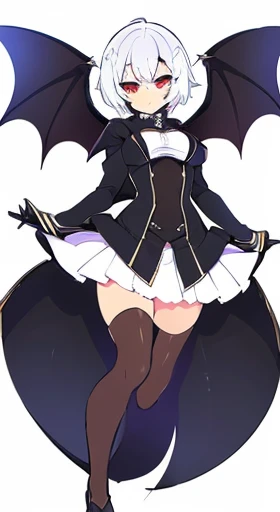 1girl, there is a woman in a costume, bunny ears, spellcasting pose,black hair, short hair, purple eyes, dark skin, lunar themed attire, black and white maid dress outfit with a short skirt, doing a sassy pose,  fishnet stockings, perfect dynamic pose