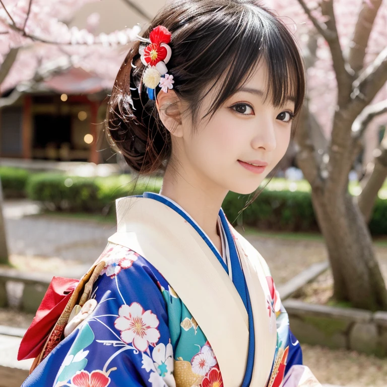 1girl,cowboy shot,Wearing an ornament on the head,Japan Traditional Hair Set,(kanzashi,japanese clothes,red colorful kimono,highest grade obi,Kyo-Yuzen,Kyotomo dyeing,Furisode,Floral pattern in Japanese style:1.5,white tabi socks,Zori sandals),January,There's a little snow left,Best Quality,4K,8K,hight resolution,masutepiece:1.2,Realistic,tre anatomically correct,Use natural light and color,Ultra-realistic capture, Highly detailed,人間の皮膚のhight resolution16kクローズアップ,Skin texture must be natural, Detailed enough to finely identify pores. Skin should look healthy, fine-grained white skin,medium breasts,Sharp Focus,In a uniform tone. ,Ultra-detailed,extremely detailed eye and face,Beautiful detailed eyes,Beautiful detailed lips,long eyelashes,Photorealistic:1.37,japanes,beautiful and magnificent composition,masutepiece,Attractive,Cute,,silky smooth hair,light smile,with round face,Shrine of Japan,