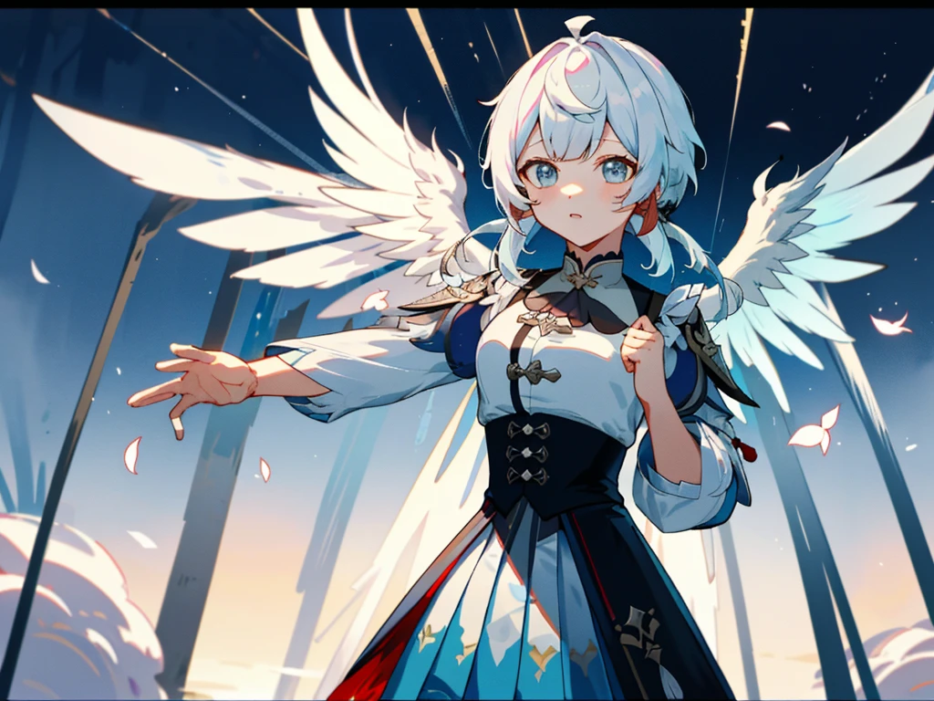 ((tmasterpiece)),(((Best quality))),（character design sheet,Same role,the street,Lateral face,Take a step back),lamplight,1 Sister,（穿着白色连衣裙的时尚female pervert孩，There are wings and roses, stained glass wings, Keqing from genshin impact Impact, a scene from《Brave Breakthrough II》, Ayaka genshin impact impact, 高细节offcial art作品, white-haired god, With beautiful wings, genshin impact, offcial art, a scene from 方舟之夜, offcial art品, genshin impact impact's character, 《genshin impact》Zhongli in Zhongli）,Hair color,through bangs,hairstyle fax,There are eyes,environment change,hairstyle fax，Zizi Terrace，female pervert，Shirts and shirts，As estrelas，Chatongbetalora，（Take a step background，white Take a step backgrounid：1.3），--6
