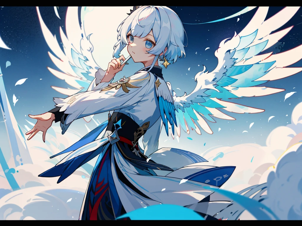 ((tmasterpiece)),(((Best quality))),(character design sheet,Same role,the street,Lateral face,Take a step back),lamplight,1 Sister,(穿着白色连衣裙的时尚female pervert孩,There are wings and roses, stained glass wings, Keqing from genshin impact Impact, a scene from《Brave Breakthrough II》, Ayaka genshin impact impact, 高细节offcial art作品, white-haired god, With beautiful wings, genshin impact, offcial art, a scene from 方舟之夜, offcial art品, genshin impact impact's character, 《genshin impact》Zhongli in Zhongli),Hair color,through bangs,hairstyle fax,There are eyes,environment change,hairstyle fax,Zizi Terrace,female pervert,Shirts and shirts,As estrelas,Chatongbetalora,(Take a step background,white Take a step backgrounid:1.3),--6