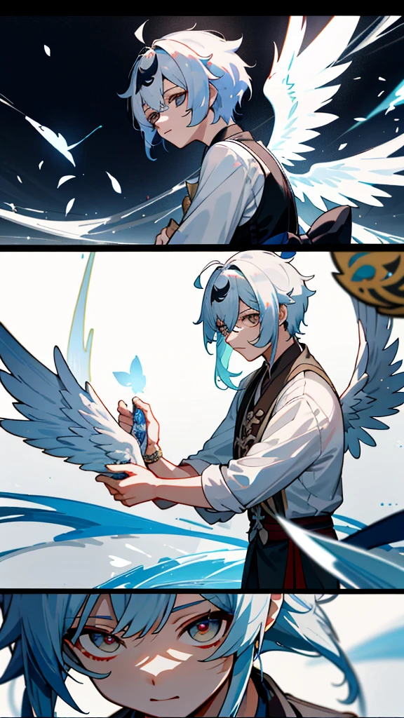 （character design sheet,Same role,the street,Lateral face,Take a step back),,1 Sister,（穿着白色连衣裙的时尚female pervert孩，There are wings and roses, stained glass wings, Keqing from genshin impact Impact, a scene from《Brave Breakthrough II》, Ayaka genshin impact impact, 高细节offcial art作品, white-haired god, With beautiful wings, genshin impact, offcial art, a scene from 方舟之夜, offcial art品, genshin impact impact's character, 《genshin impact》Zhongli in Zhongli）,Hair color,through bangs,hairstyle fax,with eyes,,hairstyle fax，Zizi Terrace，female pervert，Shirts and shirts，As estrelas，Chatongbetalora，