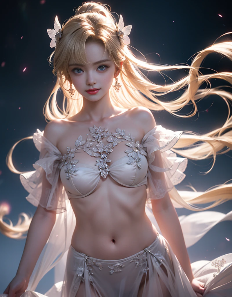 tmasterpiece,Highest image quality,super detailing,Best quality at best ,Extremely Delicately Beautiful, Very meticulous,Best quality at best, offcial art, extremely detaild的 CG unified 8k wallpapers, portrait photo of an, The most beautiful look,blond hair blue eyes,Radiant skin and radiant eyes, pretty skin,(Detailed lighting:1.2), (Beautiful and detailed light:1.3), deep understanding, beautiful nude color, iintricate, digitial painting, smooth private parts, Focus sharp, The end of the world, Epic reality,looking at the camera in, (HighDynamicRange:1.4),facing at the camera, (pastel colour:1.4), Beautiful big breasts,The end of the world的, giving up, com cores neutras, natta, Screen space refraction, (Complicated details, ultra - detailed:1.3), art stations, Cinema lenses, vignet, the complex background, buliding,Enchanted smile,face flushed,the shy,detailed back ground,Dreamcatcher earrings,,sexy and sultry,(Obscenity exposed,Camel toes,Combing thick hair,),The sexiest look,eyes with brightness,半cleanness,Lace,cleanness,Hollow-out on,Correct bodielack butterfly orchid moon shadow fair white dignified petticoat,