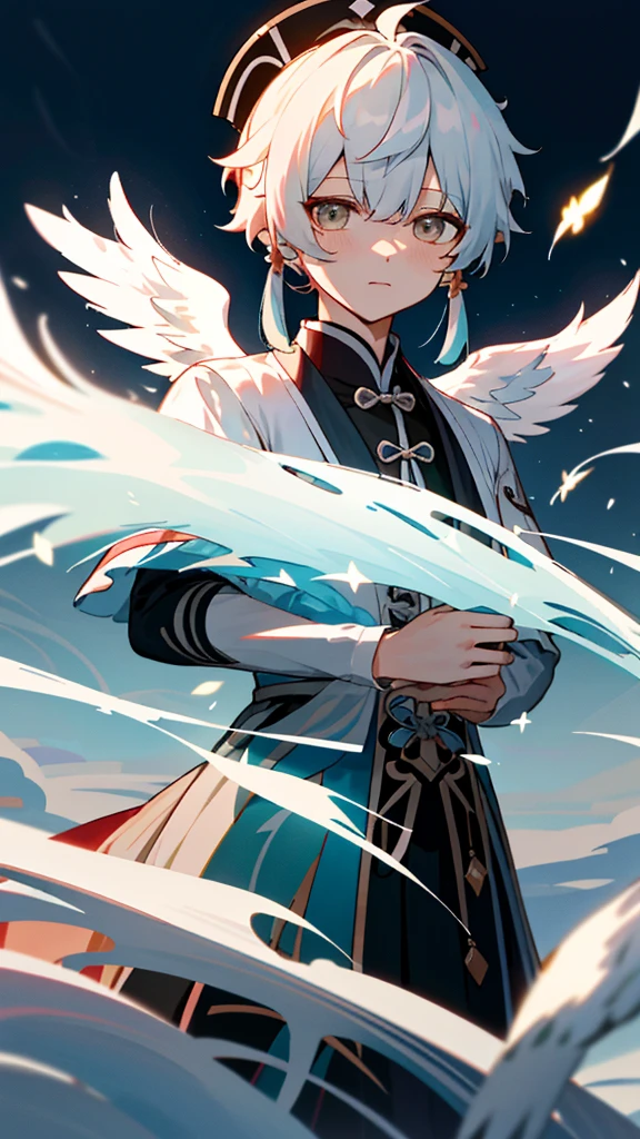 （character design sheet,Same role,the street,Lateral face,Take a step back),,1 Sister,（穿着白色连衣裙的时尚female pervert孩，There are wings and roses, stained glass wings, Keqing from genshin impact Impact, a scene from《Brave Breakthrough II》, Ayaka genshin impact impact, 高细节offcial art作品, white-haired god, With beautiful wings, genshin impact, offcial art, a scene from 方舟之夜, offcial art品, genshin impact impact's character, 《genshin impact》Zhongli in Zhongli）,Hair color,through bangs,hairstyle fax,There are eyes,,hairstyle fax，Zizi Terrace，female pervert，Shirts and shirts，As estrelas，Chatongbetalora，