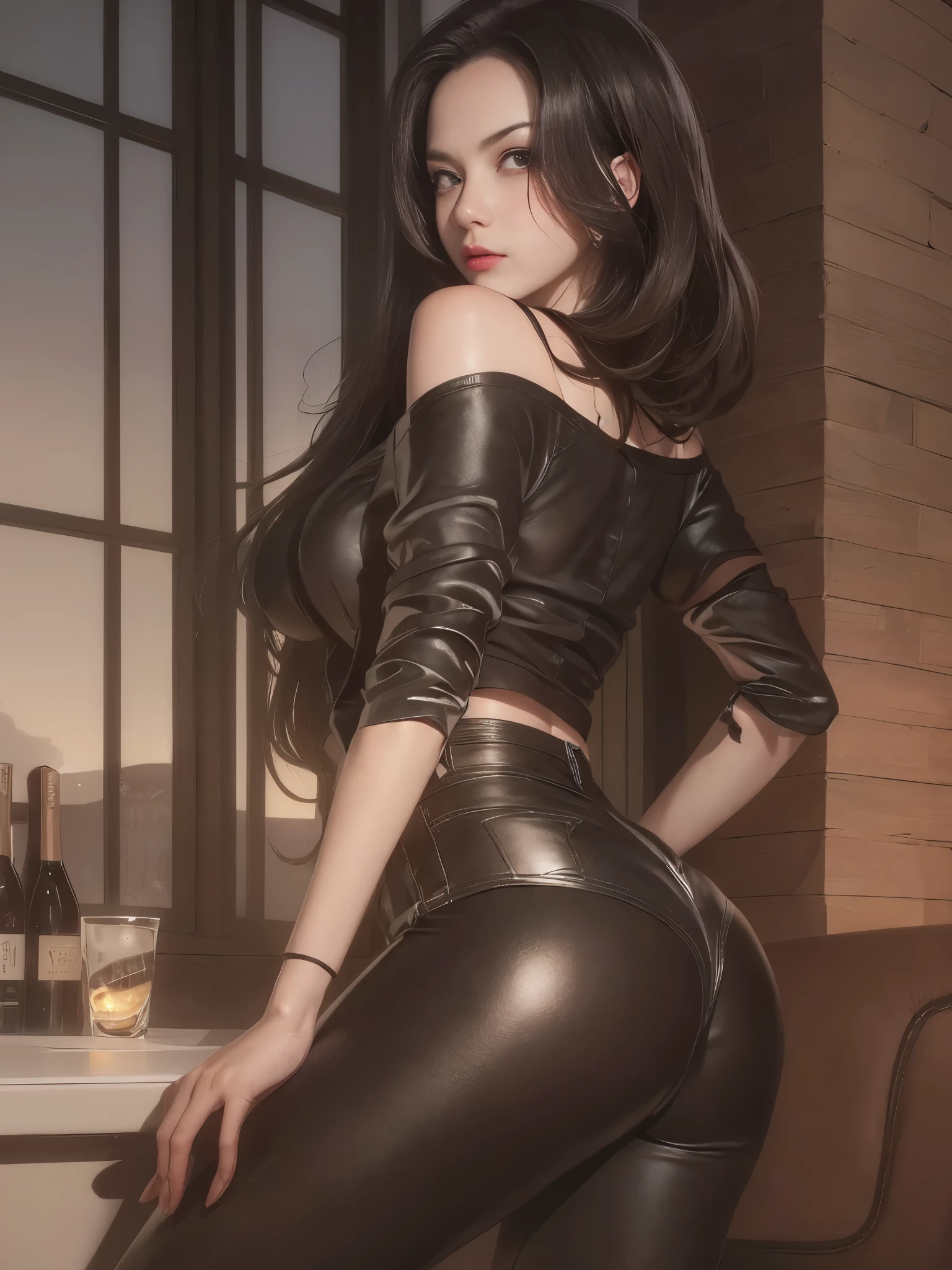 (masterpiece, best quality), Sexy white-skinned woman in a medieval fantasy world:1.0、 (At the bar:1.1), High forehead, long hair:1.0, harem, night, Detailed aspects, seduce 、Large Breasts、Big Ass、Wide waist、(Expose breasts1.0),((Looking at the camera sadly and innocently:1.8))
full-body shot:1.7
(Wear sexy fantasy world costumes:1.3)
(Wearing a magical witch costume）
（There are scars on the clothes：1.8）
(The clothes are very sexy,Show sexy waist:1.4)

((feeling in pain:1.7))((Frowning and wanting to moan:1.7)) (almost close eyes:1.7)

On the couch:1.0 Show armpits：0.3 Open her mouth and moan:1.9 Showing Her Ass:1.5. Yelling when in pain:1.9 Eyebrows curve downward：1.2