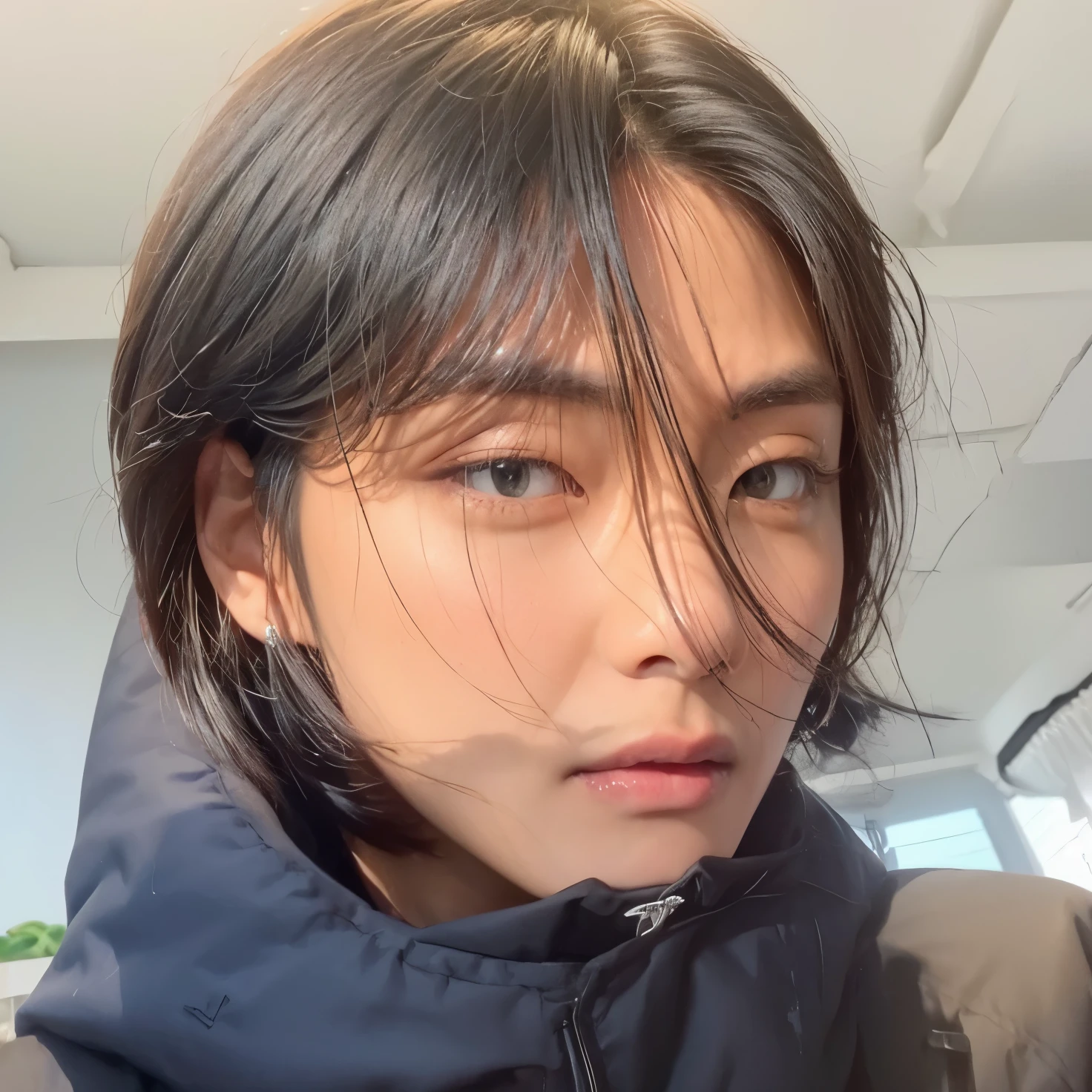 Taehyung from bts face, fotorrealista, ultrahd, 8K