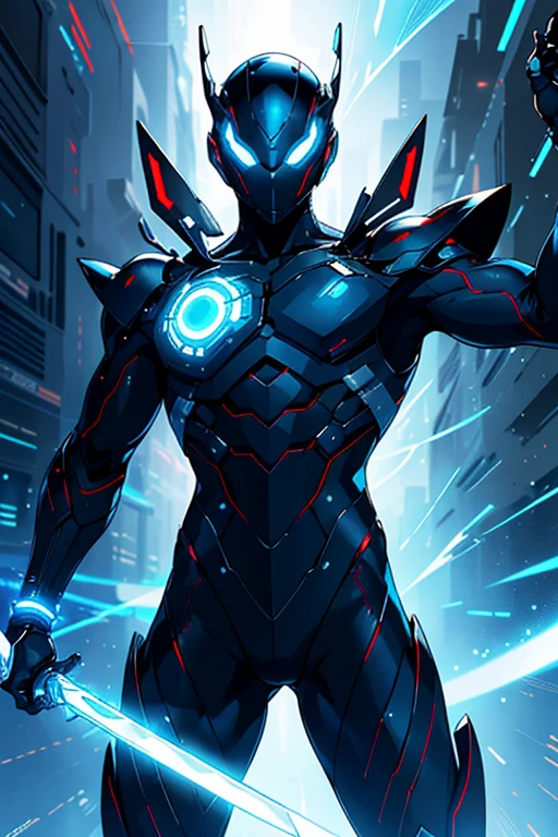 1boy, solo, reference sheet, matching outfit, (fantasy character design, front, back, sides, left, right, up, down) Appearance:
ShinobiTech is a formidable and enigmatic hero, with a suit inspired by Spider-Man's iconic style, but with a robotic twist. His attire is mostly black, standing out for the presence of white metallic details,
that reflect the technological nature of your abilities. Her eyes, visible through the mask, are a deep blu, emanating a mysterious and powerful aura.
Costume:
ShinobiTech's suit is composed of a combination of special fabrics, kevlar and a lightweight metallic mesh, providing him with both mobility and protection.
Most of the suit is black, with white accents that follow the design of circuits and gears, evoking a futuristic, high-tech look.
Mask:
ShinobiTech's mask has a striking robotic look. Made from a flexible metal alloy, the mask encompasses your face, its design reminiscent of the carapace of cybernetic armor.
The eyes are represented by glowing red lenses, which allow him to see through different light spectrums and track his targets precisely.
Bracelets:
On their wrists, ShinobiTech wears technological bracelets that have multiple functions.
They have control panels that allow the hero to access their special abilities and equipment. The bracelets also feature a holographic projection system, allowing ShinobiTech to project important messages and information during their missions.
Chest Armor:
White, tough armor protects his chest,
strengthening your defense against powerful attacks. This armor features glowing circuitry patterns that light up when he uses his abilities, evoking an even more impressive appearance during his battles.
Samurai sword:
On ShinobiTech's back, he carries a futuristic samurai sword,
made of an extremely resistant metal alloy. The blade is sharp and has a bluish glow, the result of the advanced technology used in its creation. This sword is a powerful secondary weapon, which he uses with master