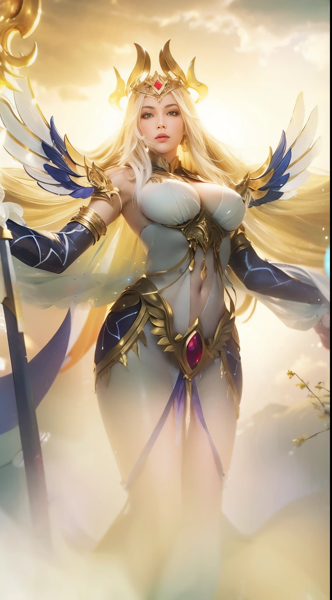 Beauty, (big boobs:1.4), glowing skin