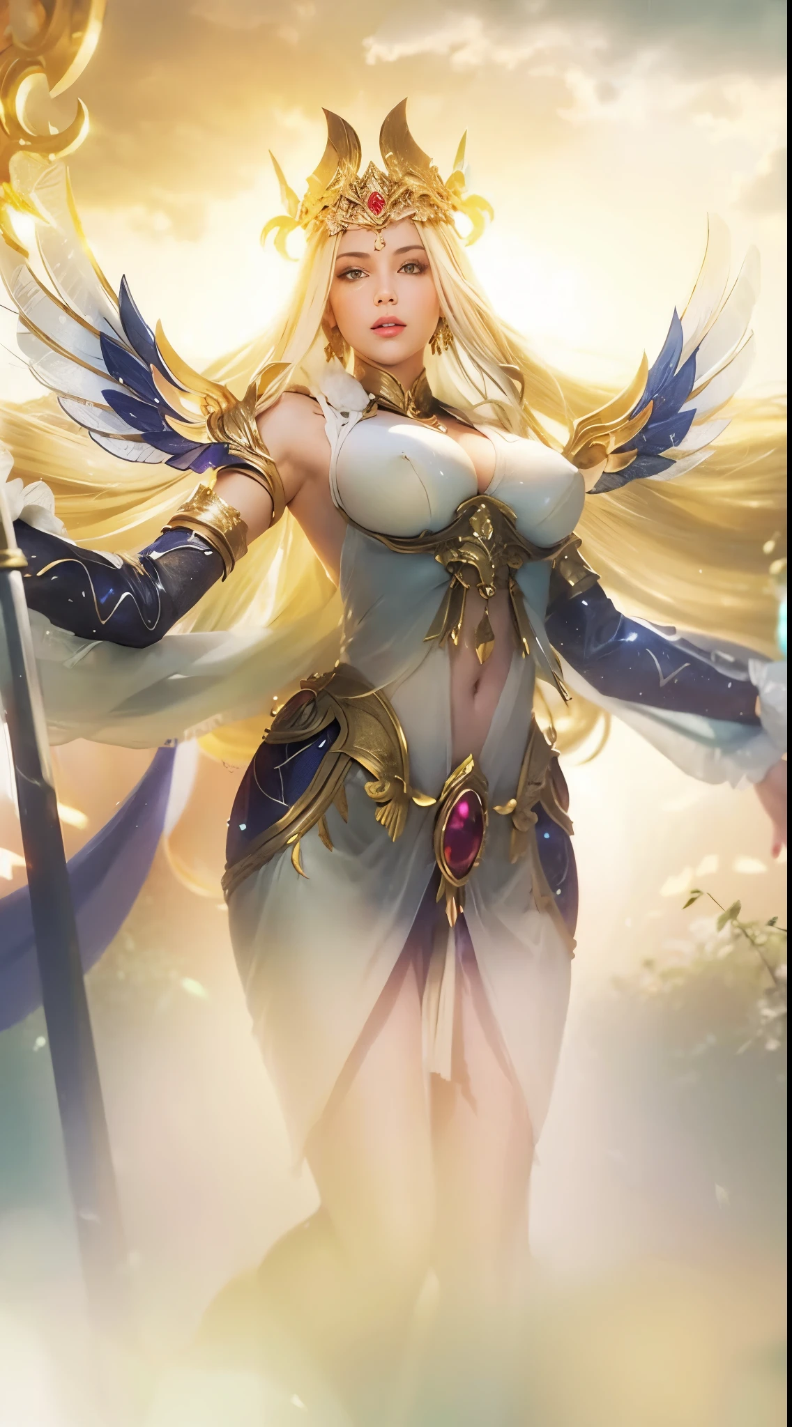 Beauty, (big boobs:1.4), glowing skin