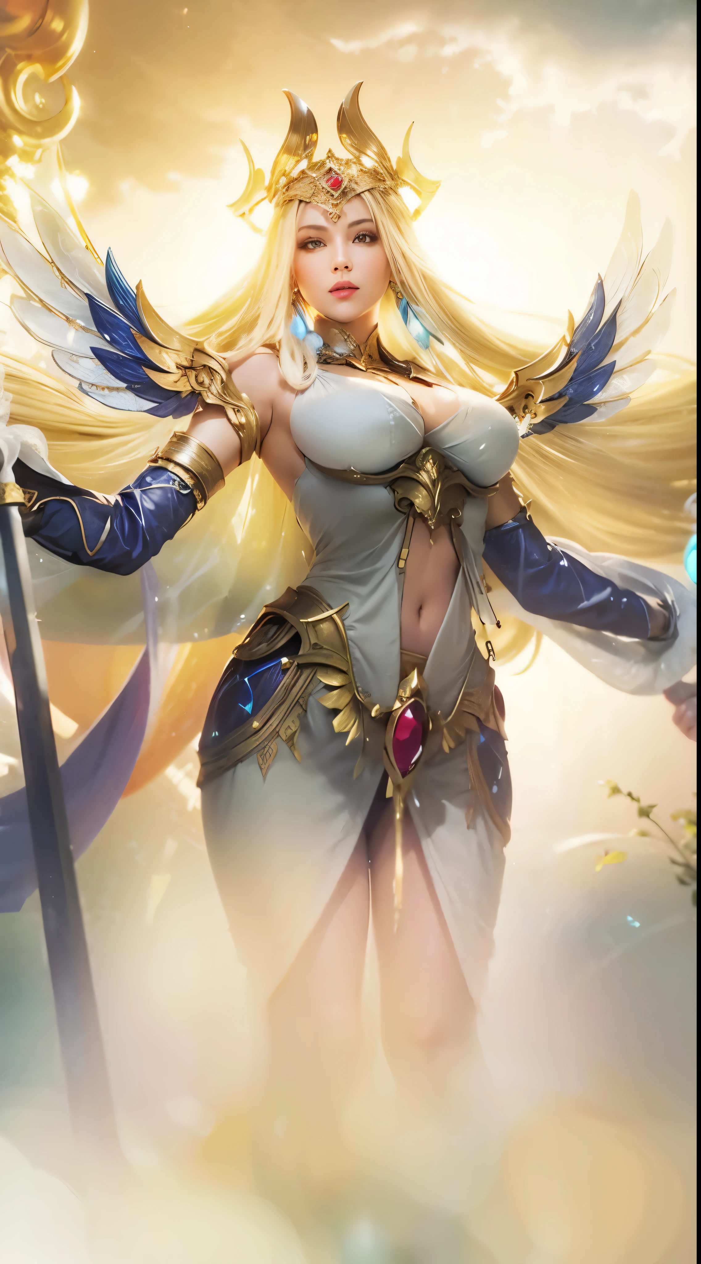 Beauty, (big boobs:1.4), glowing skin
