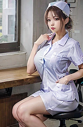nurse uniform,hospital, latex nurse suit,nurses,busty,elbow gloves,labcoat,silverhair woman,azure eyes , gigantic boobs ,medical instruments,asian nurse,two nurses,speculum,examination room,oversize boobs, ,big ass ,strap on, lay on table ,legs spreaded,giving birth,gyno chair , dentist,Milf
