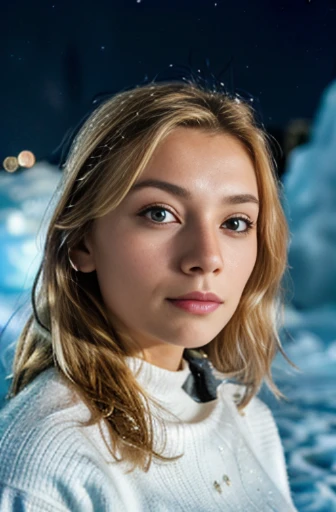 RAW uhd ganzkörperaufnahme 24 years blonde normalaufnahme, cheveux blonds roux, ice Castles, wavy, in front of a igloo, snowy in antartica, starry night sky, ,Mamas Natutai, La toile de fond de la nuit de la ville,clothes made out of finest wool, detailded (tissu!, cheveux!, couleur!, Mangelhaftigkeiten:1.1), High level of detail of bright eyes, (looking into camera), specular lighting, DSLR, ultra quality, mise au point nette, tranchant, profondeur de champs, Filmkorn, (centered), Fujifilm XT3, Cristal, Le centre du cadre, joli visage, mise au point nette, Laternenpfahl, Neonlichter, Bokeh, (poorly lit), discret, dans la nuit, (Ciel nocturne), couleurps entier, Plan moyen, , Pas de soutien-gorge, NSFW (en anglais seulement), .