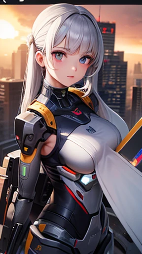 Cyborg, girl, mech