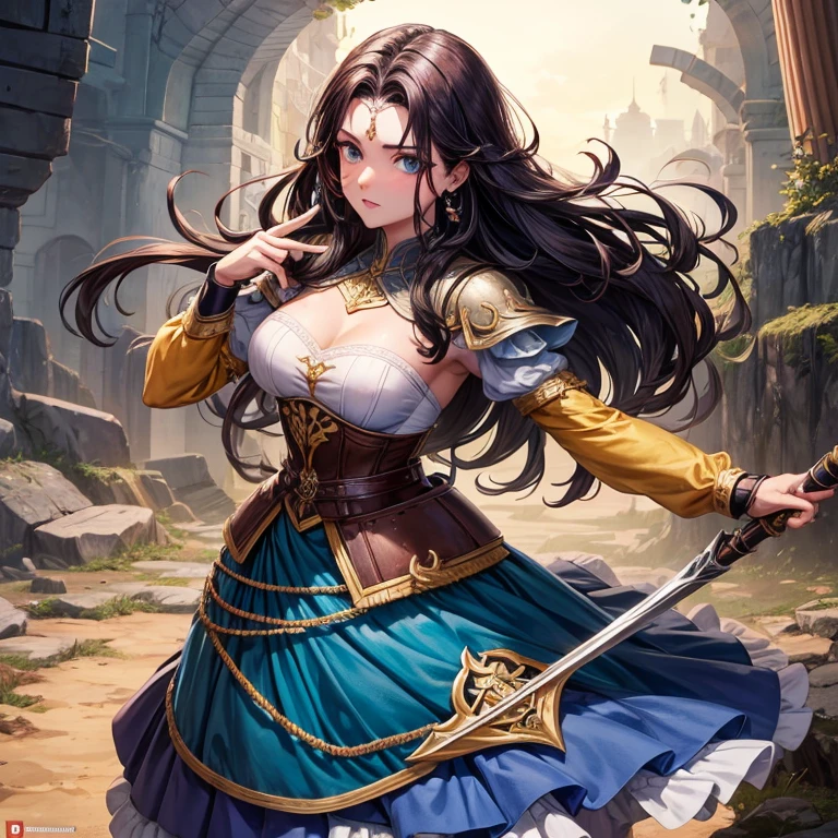 Vendaval de fundo, guerreira ruiva machado