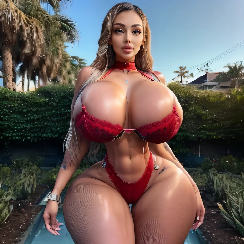 ((((solo:1.4)))), ((((perfect beautiful face and body:1.4)))), (((((smooth flawless skin that does not blend with clothes:1.5))))), ((((best-quality beautiful body and face:1.5)))), ((((best quality,8k,16k,32k,highres,masterpiece:1.5)))), (((high-quality details:1.5))), (((award-winning work:1.5))), (((high-quality detailed face and eyes:1.5))), (((sharp complete body focus:1.5))), (((((Meagan Good:1.6))))), ((((lingerie)))), (((Meagan Good is trying to seduce you))), (Meagan Good is so sexy), (Meagan Good is Flirty), ((Garden background)), (oppai proportion), (beautiful alluring Meagan Good with gigantic breasts:1.4), (wide hips:1.4), (curvy lifted gigantic booty:1.4), (thigh gap:1.4), (small waist), (thick slender shapely legs:1.2), (Abs), (cameltoe).