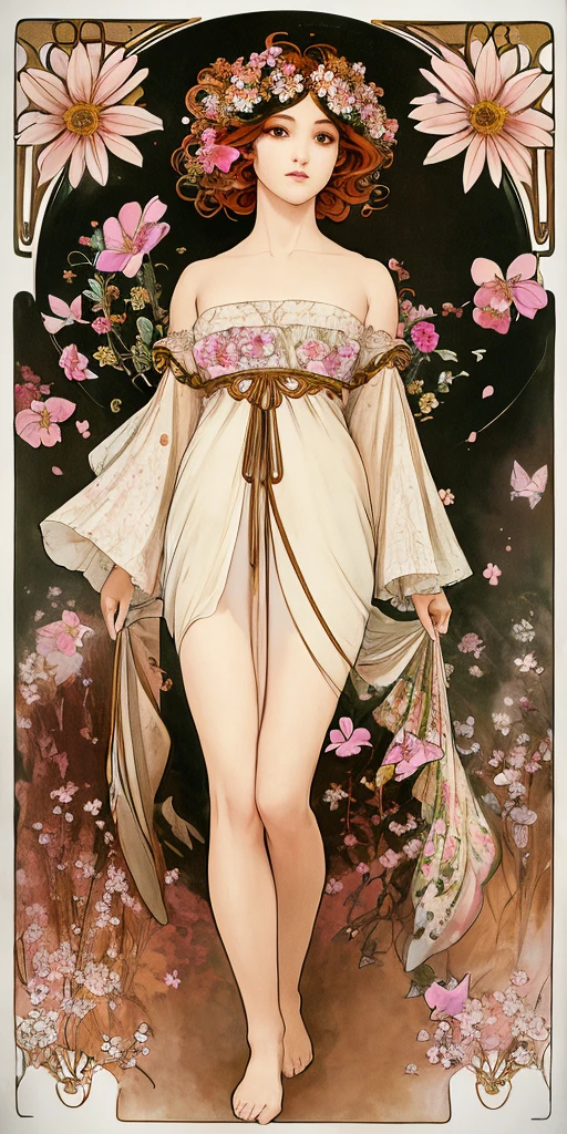 crouching down、puddle、Wet、Opening leg-shaped legs、opens legs、Lace panties(8K、top-quality:1.2)、(masuter piece:1.37)、(a picture、Photorealsitic:1.37)、 full body Esbian, (Perfect body:1.1)、(art nouveau:1.25), Maximalism artstyle,neon theme,suprematism,beautiful detailed flower, beautiful detailed eyes,hyper detailed,flower,hyper quality,,eyes,flower and hair is same color,beautifuly color,face,her hair is becoming flower, flower,hair,flower,butterfly,,1girlkawaii,,high details, high quality,back light,hair and clothes is flower,upper body ,high quality,hair with body ,webbed dress, upper body, flower leg, flower hands,body with flower, flower with clothes , dress with flower, , light particles,black background, Hair with flower,small breast with flower,floating hair with flower,floating1girl,small breast, marbling with hair and clothes, looking at viewer,original,arm down, cutting, black background, flower forground, hair with flower,highres, hair with flower,hair with flower ,hair, wavy hair ,diffusion lighting, abstract,Butterfly with body, flower with hair, her hair is flower,big top sleeves, floating,pupils, [[hair over one eye]],dark