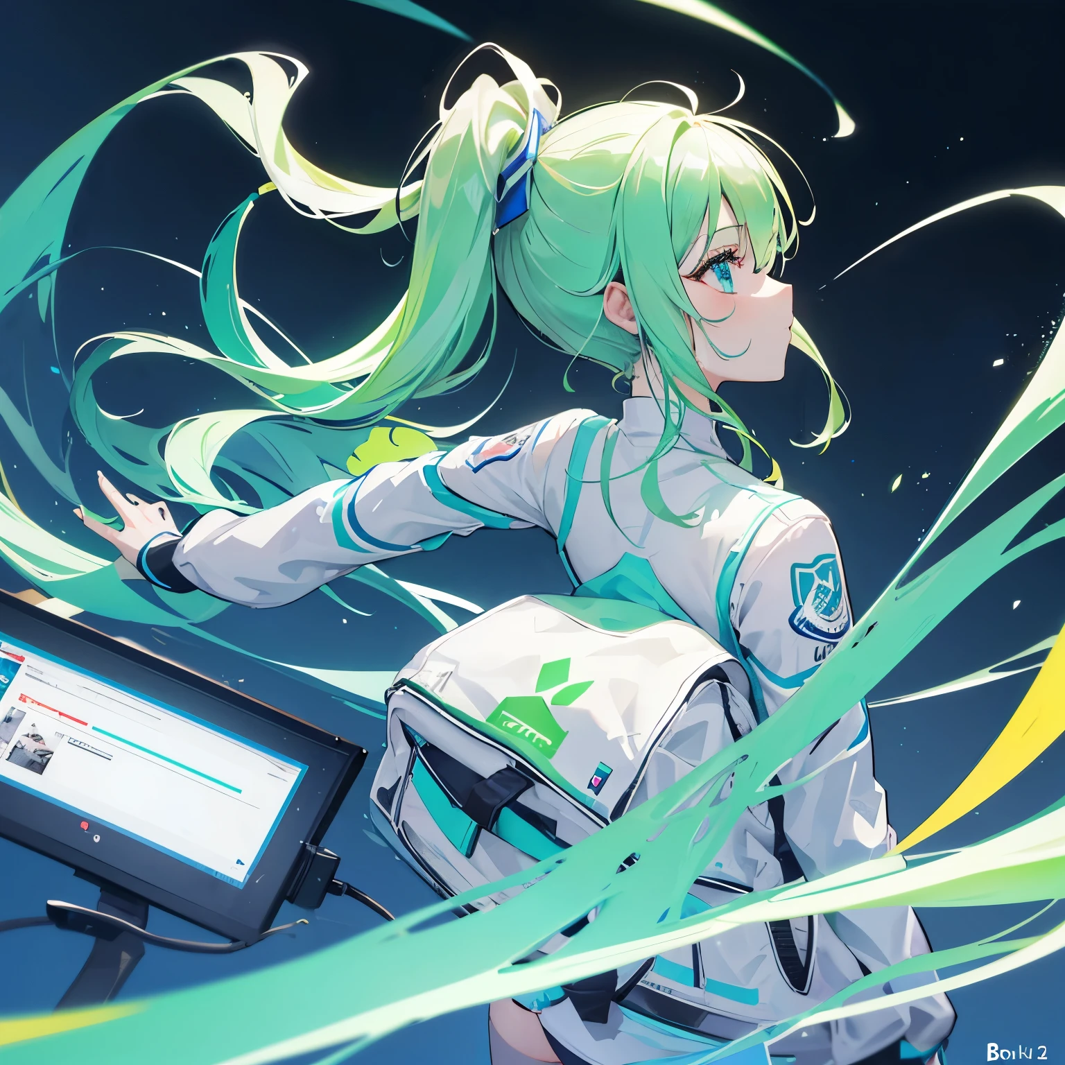 An image of profile round ambiance professional de sport and gaming neon vert blanc c'est possible stp ? Prof2Balles a bientôt