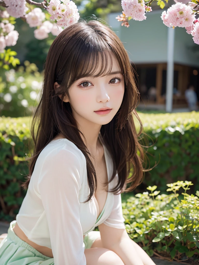 (Realistic, photo-Realistic:1.37), (masutepiece), (Best Quality:1.4), (超A high resolution:1.2),(Raw photo:1.2), 1girl in、femele、Wavy black hair、shorth hair、bluntbangs、green colored eyes、White Bunny Girl,maikurobikini,finely eye and detailed face、8k wallpaper、intricate-detail、BREAK、kaleidoscope background、Symmetrical pattern、vivd colour、Geometric shapes、mesmerizing designs、optical 、ダイナミックコンポジションBREAKは、pantomime art、expressive body language、Active Pose,Quiet storytelling、evocative gestures、 visual narratives、演劇BREAK、blooming flowers、The scent of colorful petals、nature's bounty、vibrant gardens、Tranquil landscape,full body Esbian