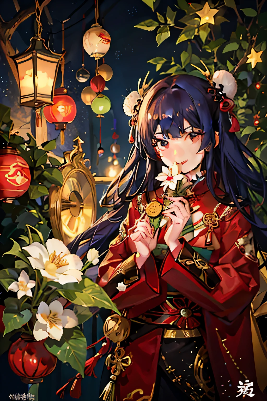 arafed woman in red jacket standing in front of christmas tree, portrait of a japanese , joyful look, wearing festive clothing, young asian girl, chiho, chiho ashima, gemma chen, a young asian woman, chinese girl, narumi kakinouchi, lights on, nishimiya shouko, of a youthful japanese girl