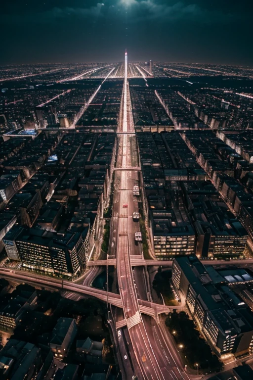 (best quality,highres,masterpiece:1.2),City Night View,night scene,urban landscape,skyscrapers,illuminated streets, bustling city,neon lights,flickering lights,reflecting on the river,spectacular skyline,cityscape,metropolis,buzzing with life,vibrant colors,intricate details,exquisite architecture,modern infrastructure,sleek buildings,tall structures,glowing reflections,traffic trails,hustle and bustle,streets alive with activity,nighttime energy,starlit sky,soft glow,tranquil atmosphere,serene beauty,luminous atmosphere,shadows and highlights,dynamic composition,depth and dimension,alluring ambiance,urban oasis,aesthetic pleasure,visual feast,awe-inspiring view,photographic realism,stunning visual impact,impressive art style,dazzling city lights,dreamlike setting,majestic panorama,surreal beauty