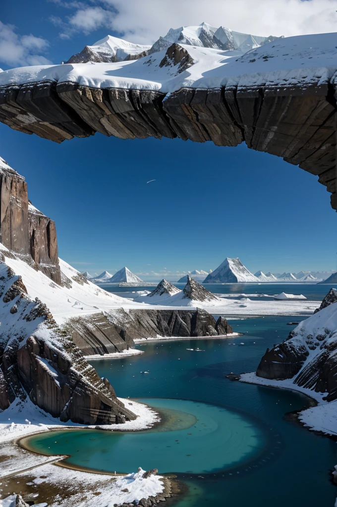 LEMURIA. ciudad detras de la antartida, muestra las islas detras de la antartida