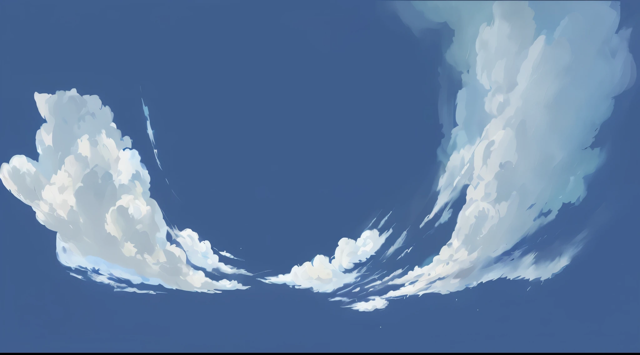 painting of a large cloud filled sky with a few ​​clouds, some ​​clouds, anime ​​clouds, drawn in anime painter studio, studio ghibli sky, low details. digitial painting, soft ​​clouds, soft digitial painting, By Anime Painter Studio, ​​clouds, Detailed scenery – width 672, high detail digitial painting, 多​​clouds的天空, detailed ​​clouds, a digitial painting, ​​cloudscape