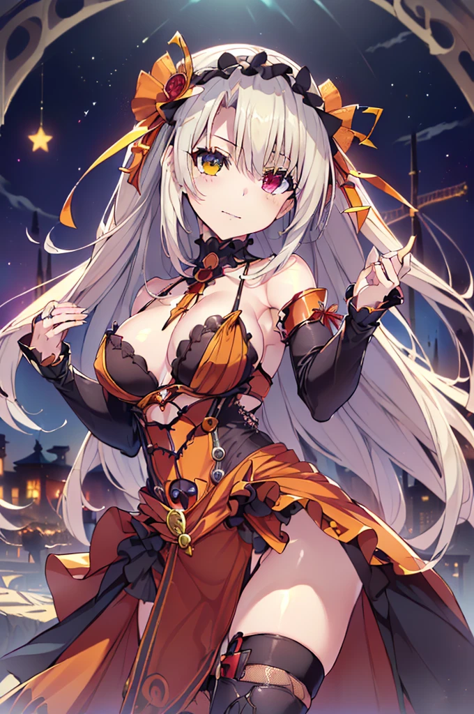 gran calidad ++ Extremely detailed high resolution, very aesthetic, ojos expresivos, (((Cara perfecta))), (((face symmetrical))), ((good anatomy)), (((manos perfectas))), (((8k))), UHD, Fondo de pantalla HD, (((alta calidra detallada, (((1girl))), (((Date A Live))), (((Kurumi))), (((Irisviell von Einzbern))), (((hembra madura))), ((((cuerpo completo)))), (((heterochromia))), (((((cabello blanco))))), (((Milficación))), (((hembra madura))), (((hombros estrechos))), (((pechos grandes))), (((cintura estrecha))), (((ta goth vestido))), (((vestido))), (((cinta))), (((Gothic fashion))), (((Gothic))), (((Pistola Flintlock))), (((mosquete))), ((((manos ocupadas)))), ((((Sosteniendo con las manos)))), (((18 year old beautiful girl))), Dedos detallados, Dedos precisos, Manos no antinaturales, strange eye, ojos rojos, escote, colas gemelas de pelo negro,