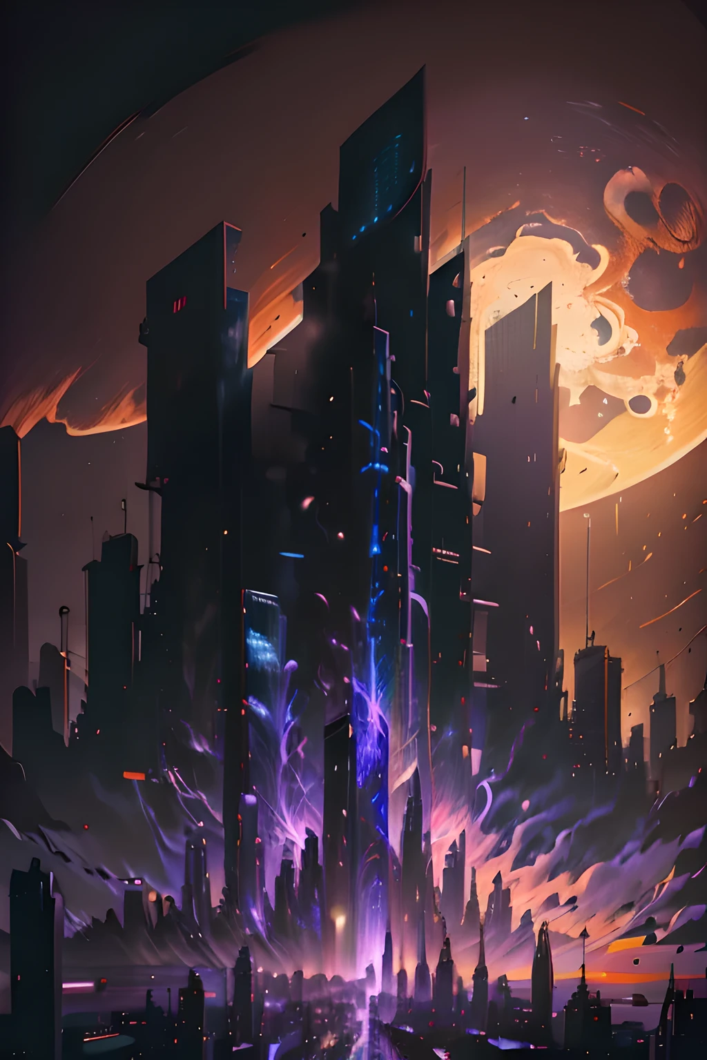 Best Quality,masutepiece,超A high resolution,(photographrealistic:1.4), City Night View, city night scene, Night view of the city, night cityscape,