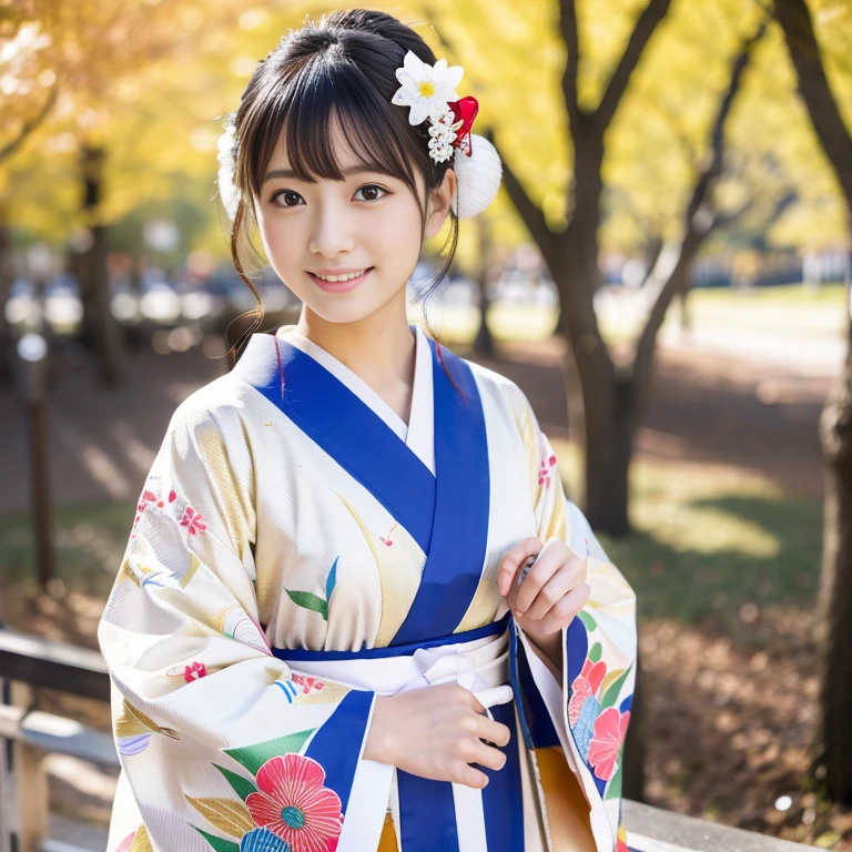 1girl,full body,Wearing an ornament on the head,Japan Traditional Hair Set,(kanzashi,colorful japanese clothes,Japanese clothes with colorful patterns,highest grade obi,Kyo Yuzen Japanese clothes,Kyotomo dyed Japanese clothes,Furisode,Japanese clothes with Japanese style floral pattern:1.5,white fur shawl),January,There&#39;s a little snow left,Best Quality,4K,8K,hight resolution,masutepiece:1.2,Realistic,tre anatomically correct,Use natural light and color,Ultra-realistic capture, Highly detailed,人間の皮膚のhight resolution16kクローズアップ,Skin texture must be natural, Detailed enough to finely identify pores. Skin should look healthy,fine-grained white skin,medium breasts,Sharp Focus,In a uniform tone,Ultra-detailed,extremely detailed eye and face,Beautiful detailed eyes,Beautiful detailed lips,long eyelashes,Photorealistic:1.37,japanes,beautiful and magnificent composition,masutepiece,Attractive,Cute,silky smooth hair,light smile,with round face,white tabi socks,Zori sandals