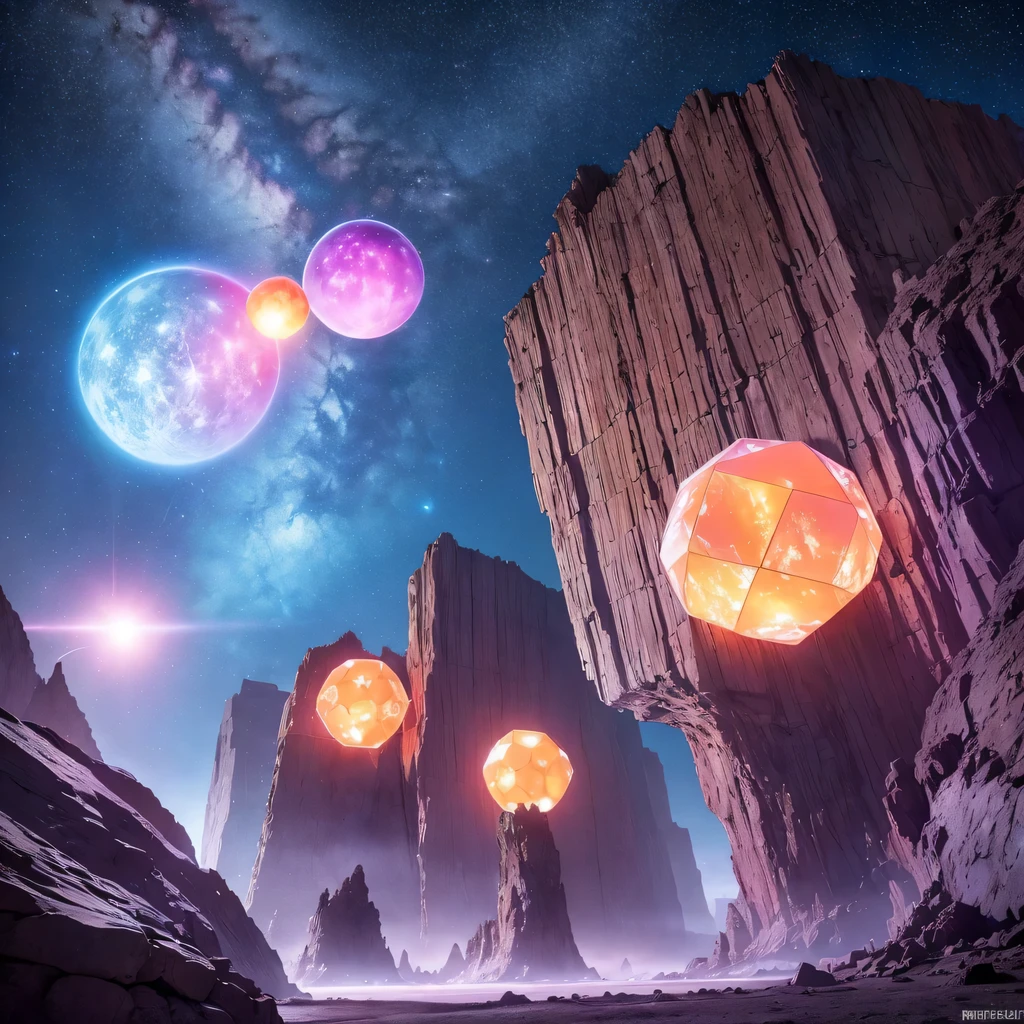 Strange photos of heavy metal planetary clouds, Electron microscopy photography, Tissue engineering, Infrared spectroscopy, Statistical mechanics, Dada Photo Montage, future proposals, Mark Caseley, quantum level ,Light orange style,Purple pink series,Alien Hexagonal Base (Nipples are very delicate) In a hexagonal mountain oasis,There are several hexagonal exhaust fans and chimneys, some neon lights project from the base,Light up the night), There are some clouds in the night sky, Some surrounding planets provide air to unknown planets,The most remote giant hexagonal volcano erupts,the rainforest