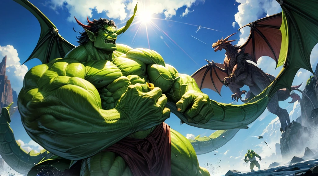 Davi lutando contra Golias, Davi derrotando o gigante, Davi com uma pedra, pedra batendo no gigante, Imagem HD
