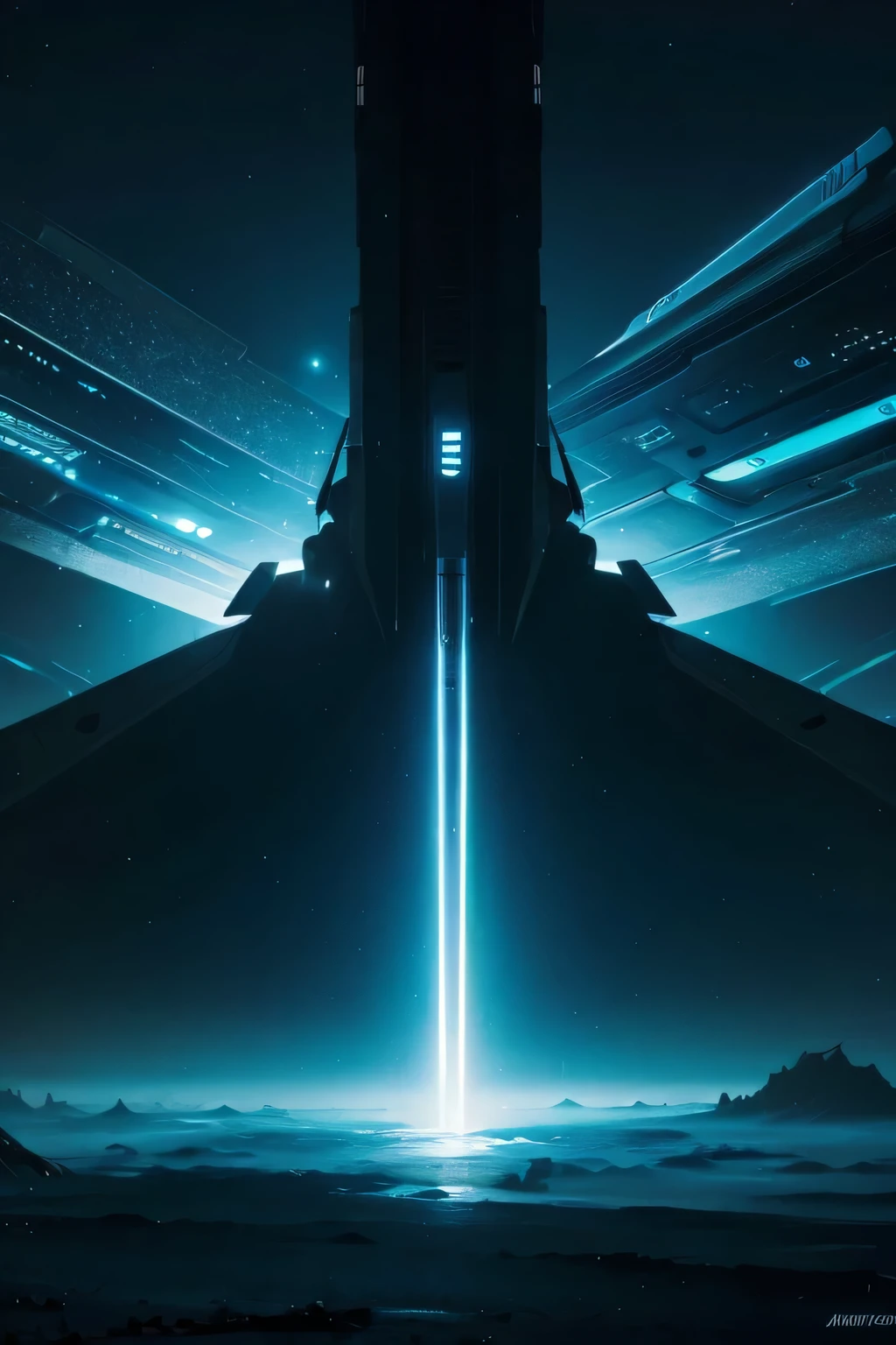 sci fi background,Batteries suspended in the air,Futuristic