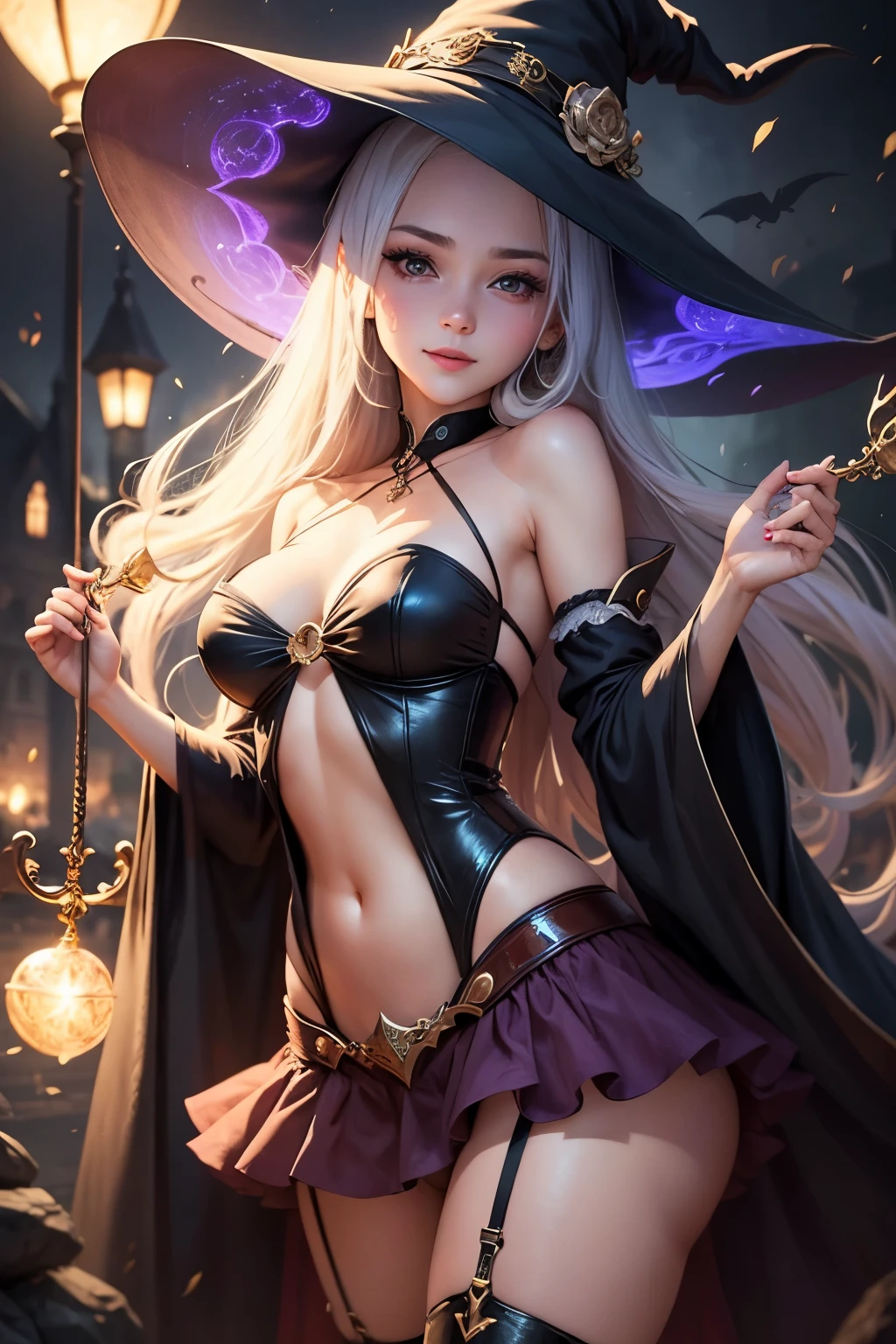 Cute girl, charming, Magic, witch, sexy