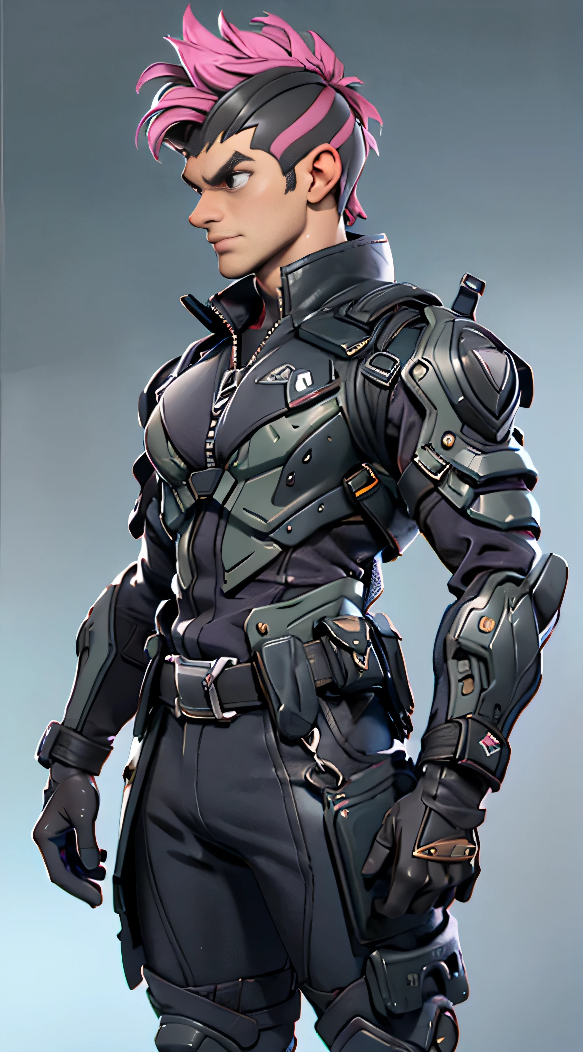 11:23(((Best quality: 1.4))),(Unbeatable masterpiece), (hyper HD),(Hyper-realistic 8k CG)、(light colors hair),(Brush cut),(Shoulders and arms equipped with technical equipment))), (((1 uncle))),40-year-old American soldier has perfect figure,,delicated face,heavy muscular figure:1.2,Solid royal gray jacket with details, (Pictures from head to thighs), Complex equipment, Dark purple coat,long trousers,The clothes inside are dark,Clothes with metal technical parts,Tech Armor )