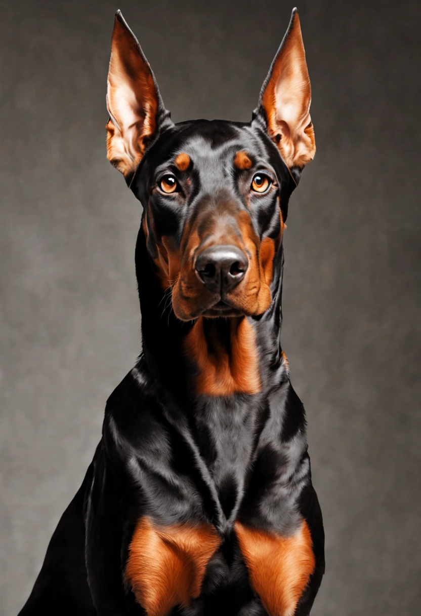 1dog, (doberman),animal photo, luxury fur,realistic, best quality, masterpiece