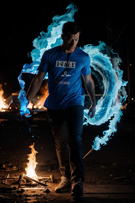 make it blue fire