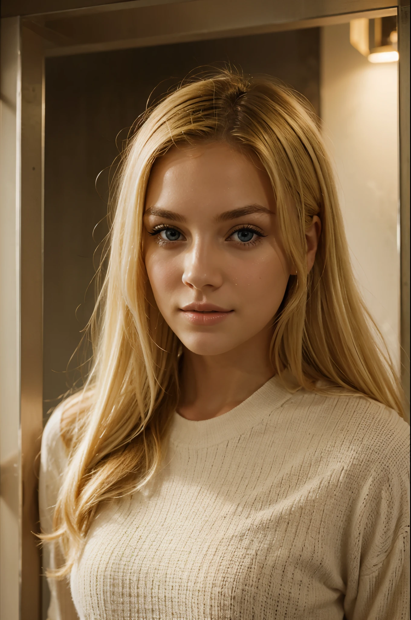 Blonde beautiful girl
