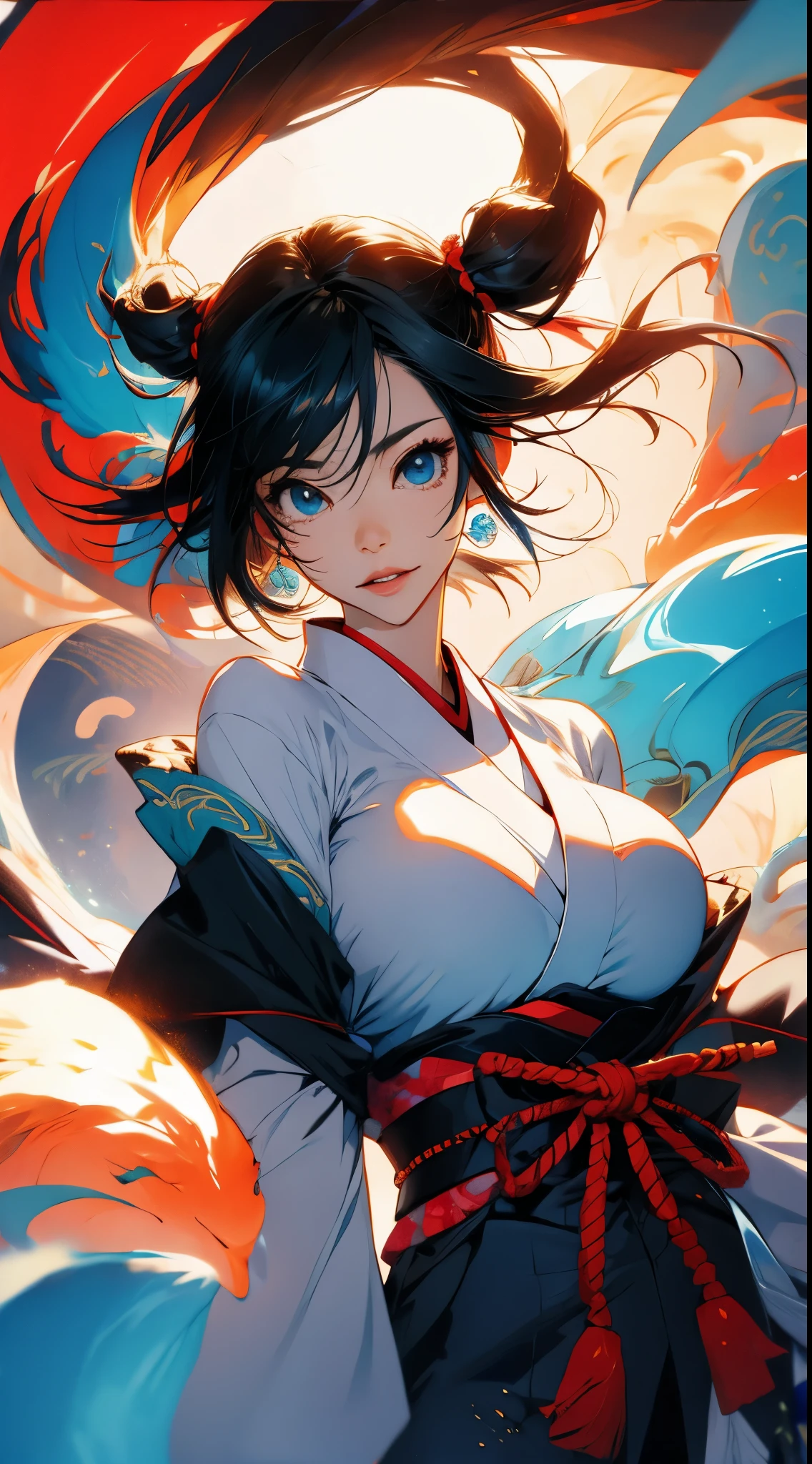 cute big breasts, Japanese cartoon, femele