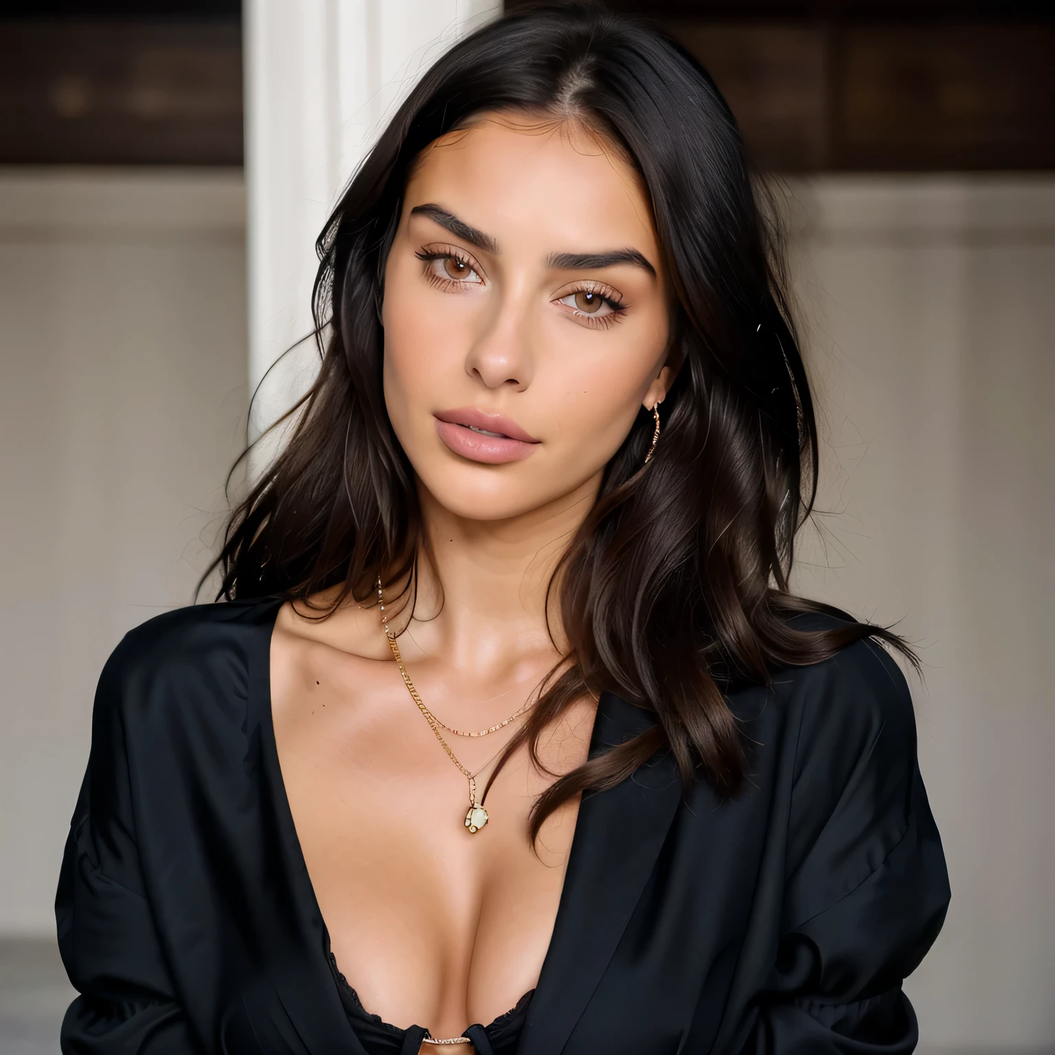 a close up of a woman in a dress holding a purse, digital art by Seb McKinnon, tumblr, digital art, julia sarda, dua lipa, jaw dropping beauty, olivia culpo, gorgeous lady, jaw-dropping beauty, description, alessandra ambrosio, stunning beautiful, portrait emily ratajkowski, 20yo, 2 0 yo