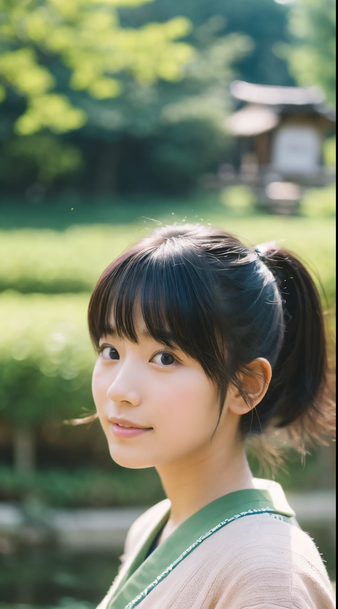 highlights hair、infp young woman、japanes、Looking Ahead、assist々Kiki、There is a village frame pure