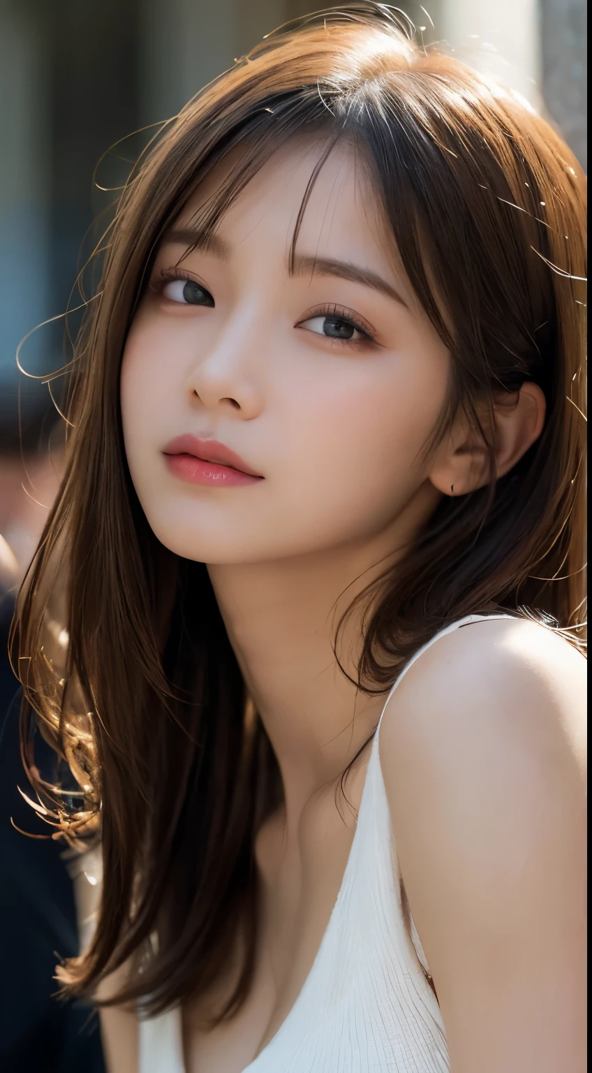 masutepiece, Best Quality, Illustration, Ultra-detailed, finely detail, hight resolution, 8K Wallpaper, Perfect dynamic composition, Beautiful detailed eyes ,Sexy face,Face feeling ecstasy,Face at the peak of sexual arousal,excited face from ,Blur the background,beautifull detailed face,Slender face,gal make,Cute,sexy  pose,Close your eyes、Look up,Classy face,Raw photo