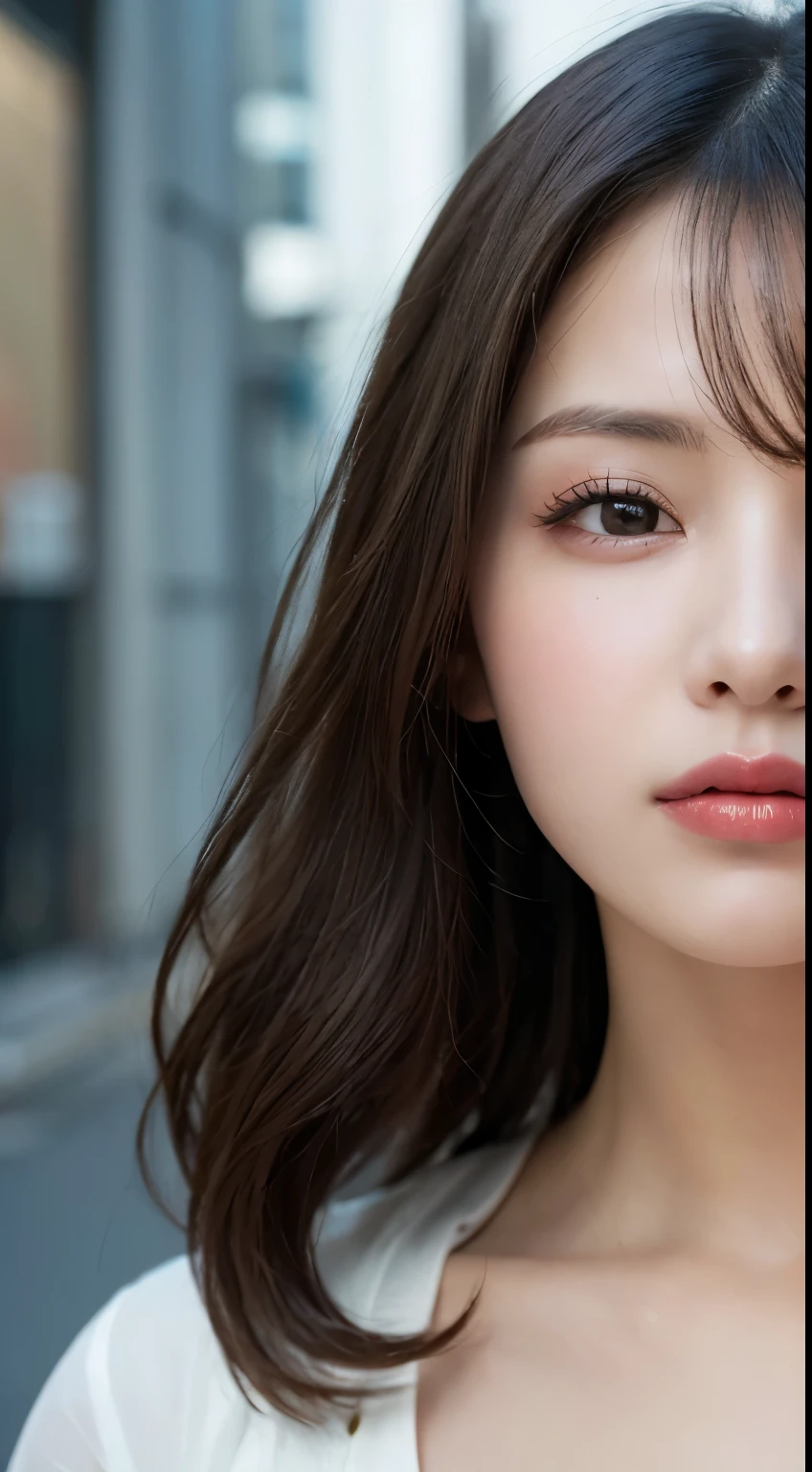 masutepiece, Best Quality, Illustration, Ultra-detailed, finely detail, hight resolution, 8K Wallpaper, Perfect dynamic composition, Beautiful detailed eyes ,Sexy face,Face feeling ecstasy,Face at the peak of sexual arousal,excited face from ,Blur the background,beautifull detailed face,Slender face,gal make,Cute,sexy  pose,Close your eyes、Look up,Classy face,Raw photo