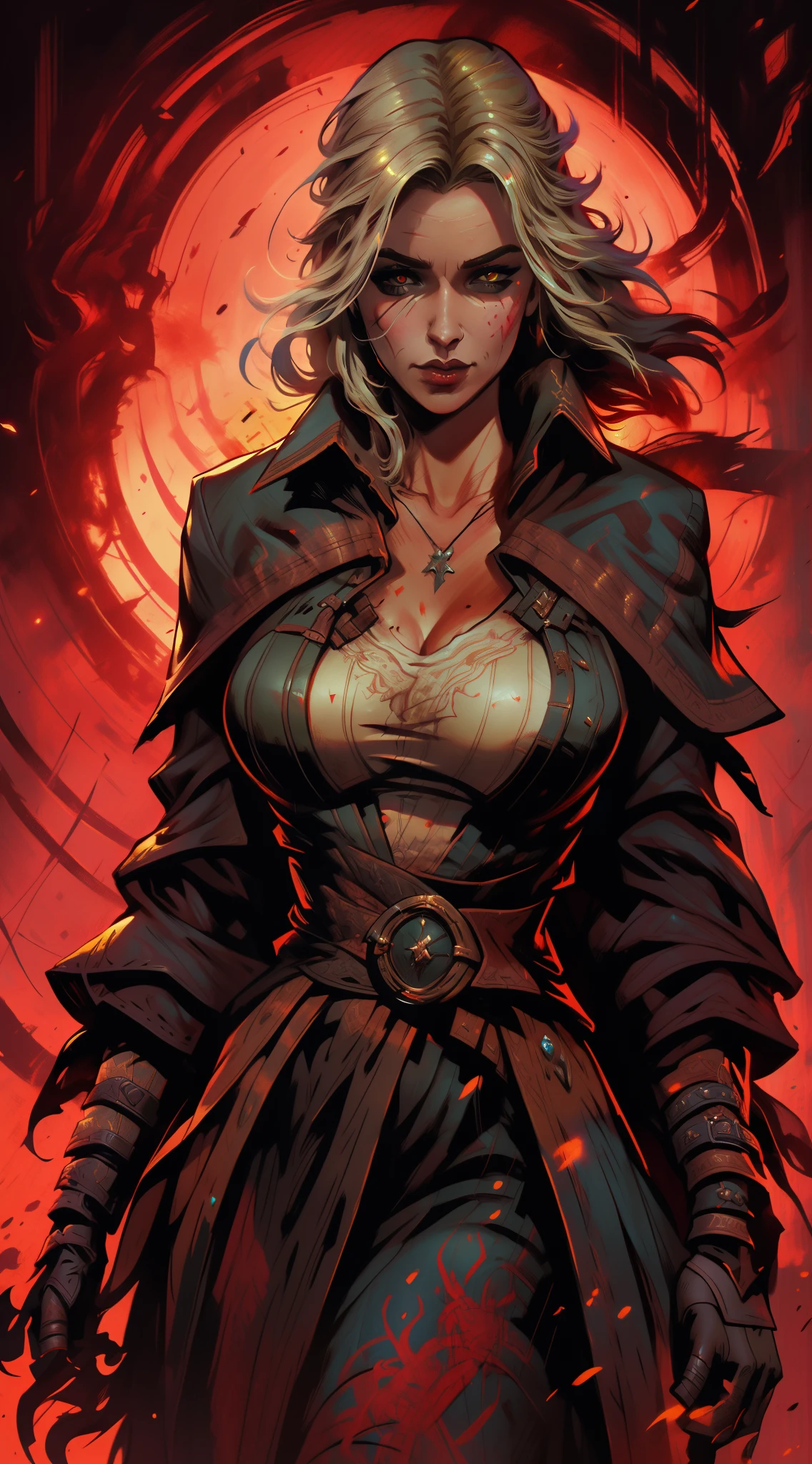 a close up of a woman with a very big breast, ciri, the witcher concept art, ciri from the witcher, best of artstation, 4k fantasy art, tyler edlin fantasy art, dark fantasy style art, stunning character art, graphic artist magali villeneuve, alexandra fomina artstation, epic exquisite character art, beautiful character painting