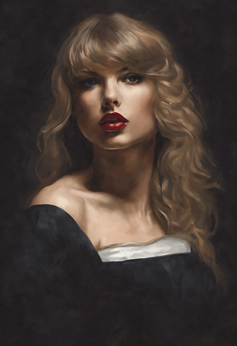 portrait of Taylor Swift in the style of caravaggio