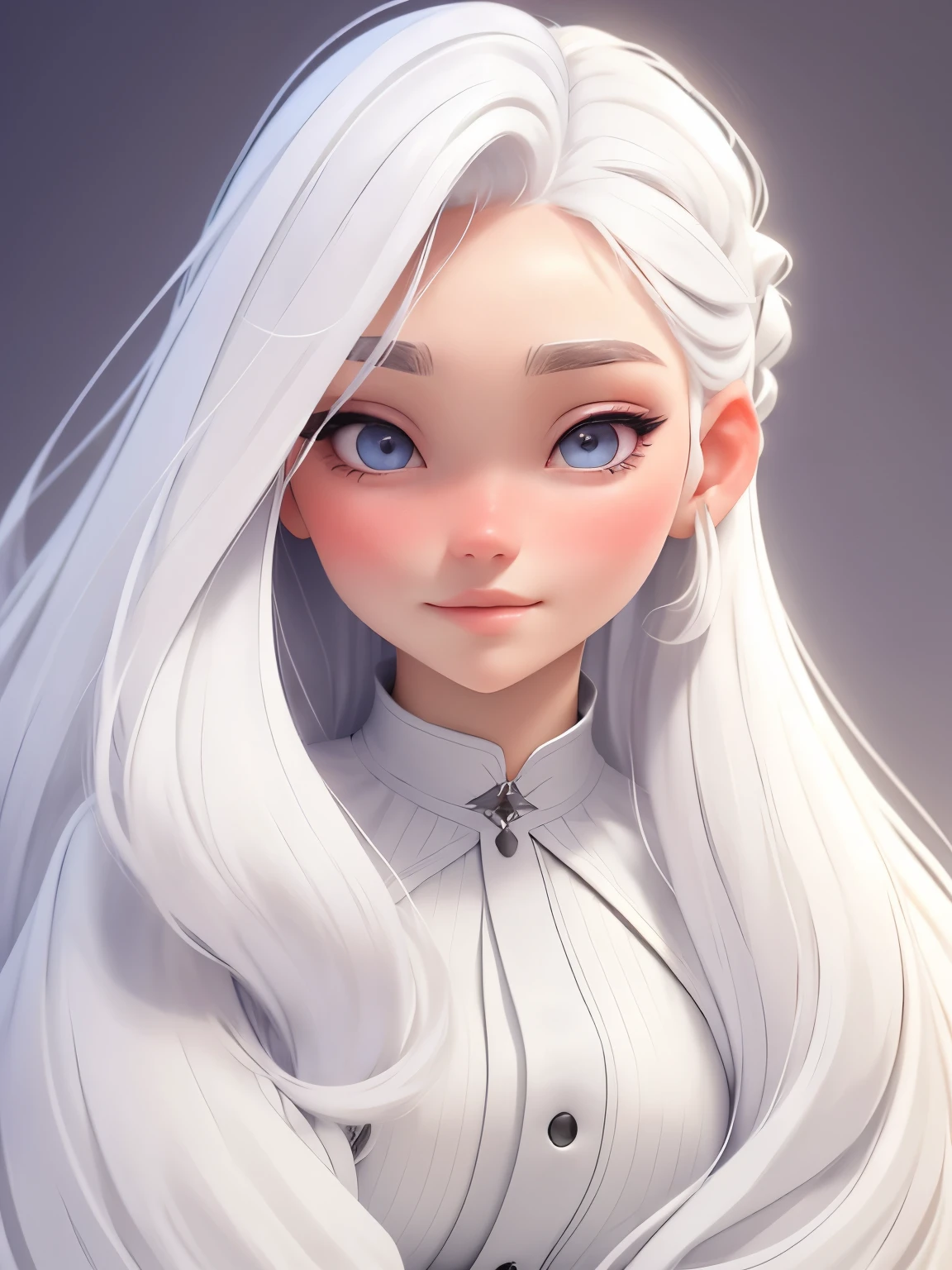 Manon is a young, extremely beautiful girl with fair skin. Long, moon white hair, ponytail and asymmetrical bangs, laid on one side, and eyes the color of pure silver. After meeting her people say, that she is the most beautiful woman, what have they ever seen. She wear a black clouds