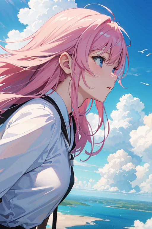 (best quality,4k,8k,highres,masterpiece:1.2),ultra-detailed,(realistic,photorealistic,photo-realistic:1.37),a plane flying through the clouds,(anime clouds),(anime sky),(anime background),beautiful fluffy clouds,Japanese cartoon,puffy pink anime clouds,colorful anime movie background,beautiful clouds in the sky,anime background art,Studio Ghibli's sky,anime movie background,dreamy clouds,dreamy sky,fluffy soft clouds,fantasy swollen sky,background art,colorful clouds